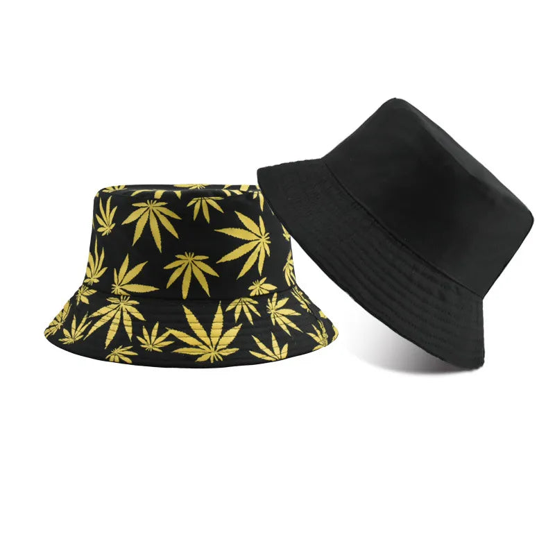 women's simple style solid color flat eaves bucket hat