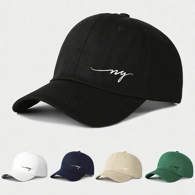 Unisex Casual Classic Style Solid Color Curved Eaves Baseball Cap