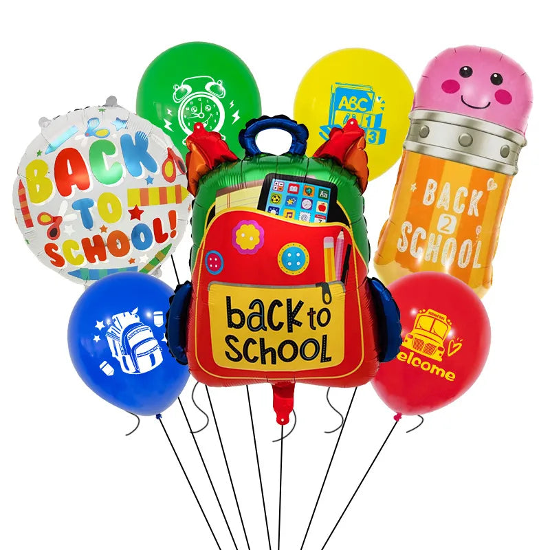 Back To School Simple Style Letter Aluminum Film School Birthday Balloons