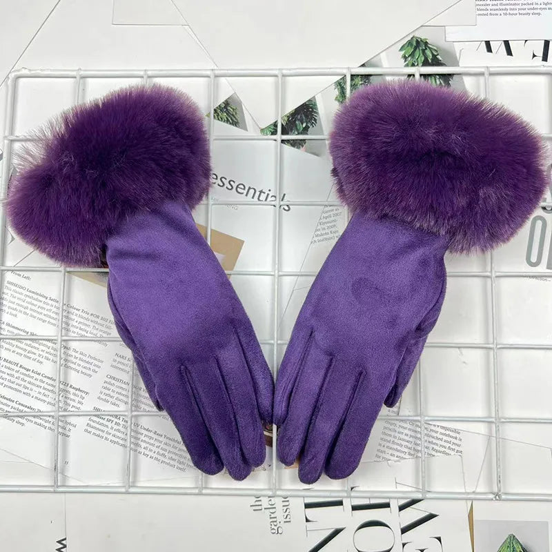 women's elegant sweet solid color gloves 1 pair