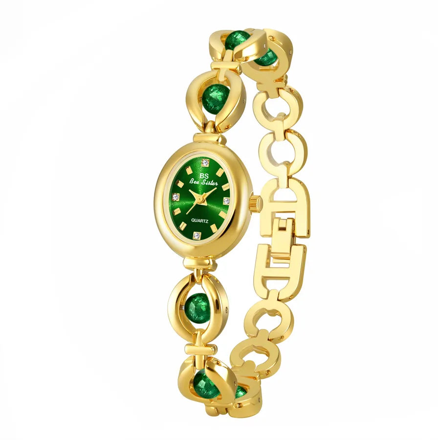 Simple Style Classic Style Solid Color Jewelry Buckle Quartz Women's Watches