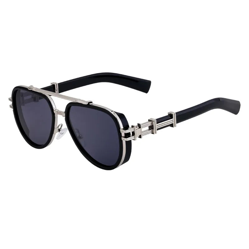 Streetwear Geometric Pc toad glasses Full Frame Men's Sunglasses