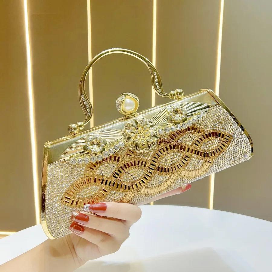 New Women's Large Capacity Handbag Evening Bag Shoulder Crossbody Bag Handbag Polyester Square Bag Lock Buckle Fashion Element