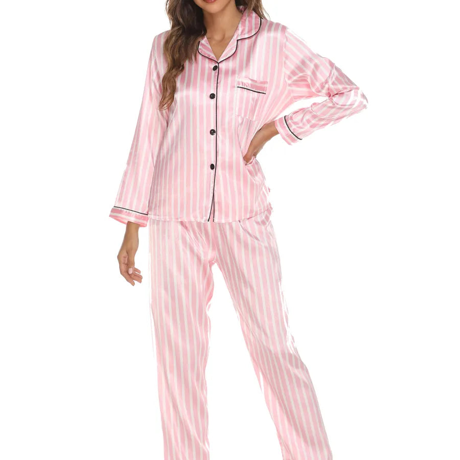 women's fashion leopard imitated silk polyester pants sets