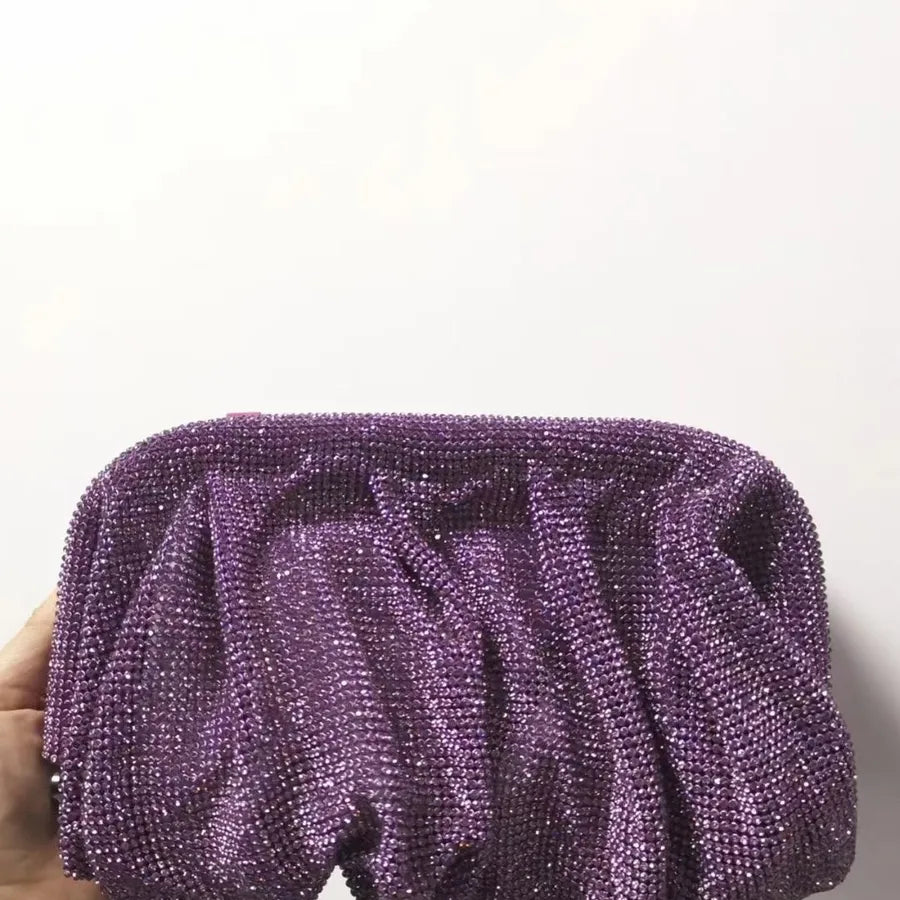 silver gold blue pvc solid color square evening bags