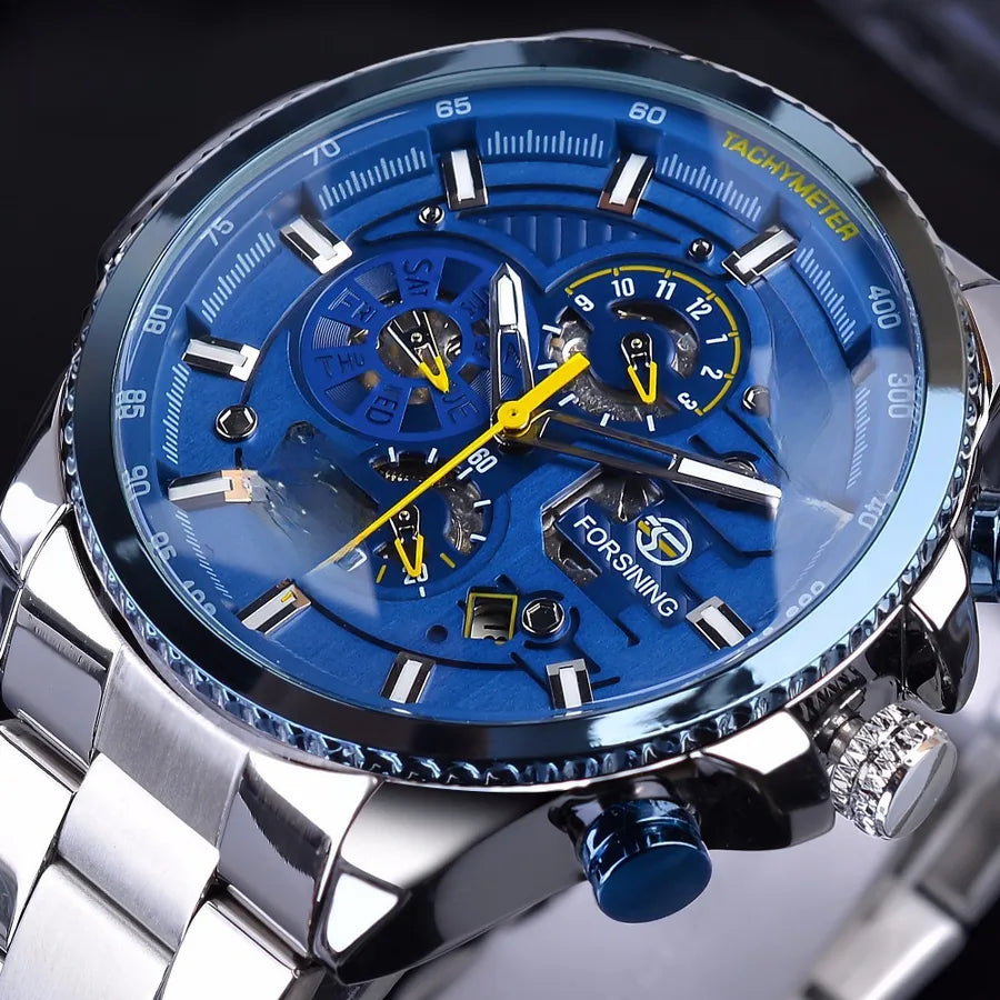 New hot sale forsining waterproof multifunctional mechanical watch men's fashion automatic mechanical watch