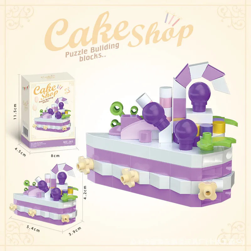 Children Unisex Cake Plastic Building Toys