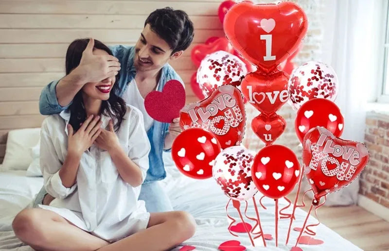 Valentine'S Day IG Style Letter Heart Shape Aluminum Film Party Festival Balloons