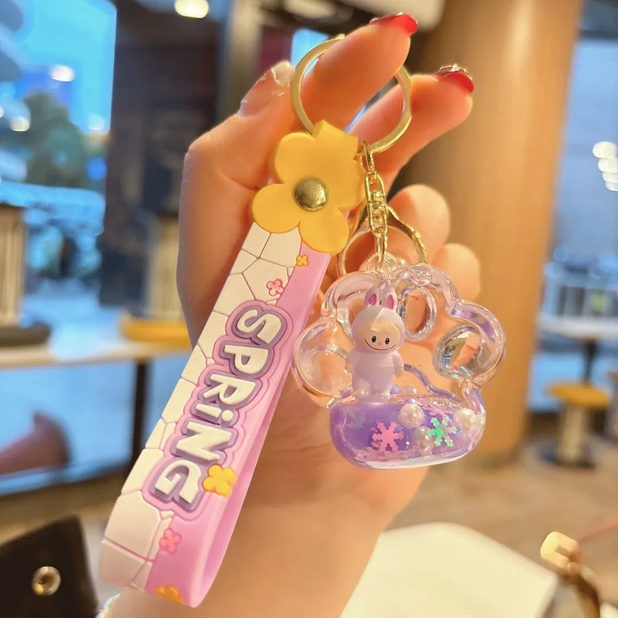 1 Piece Cute Cartoon Character Acrylic Unisex Bag Pendant Keychain