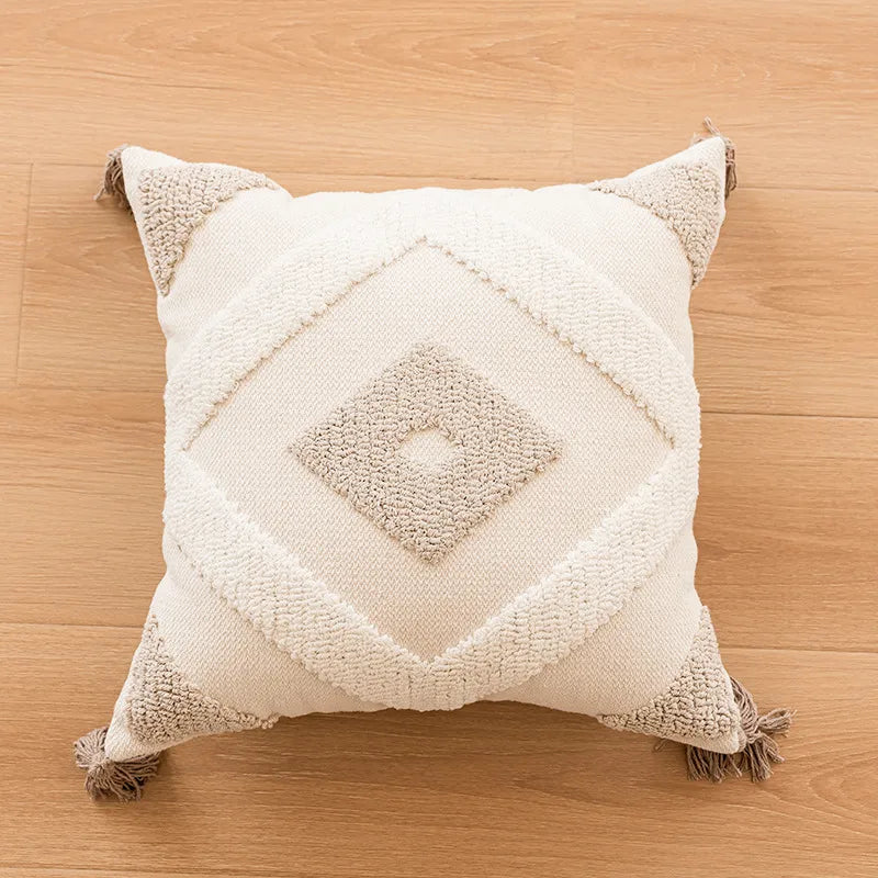 vacation solid color polyester cotton pillow cases