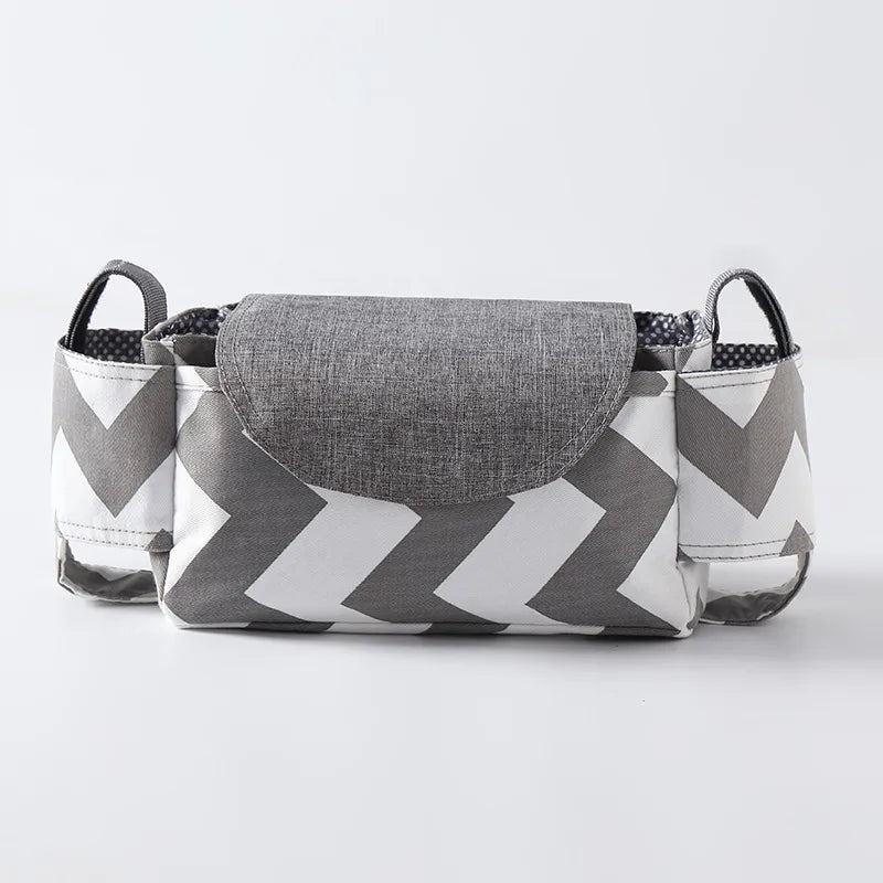 Stroller Bag Buggy Bag Multi-Function Feeder Water Cup Holder Baby Stroller Bag Storage Basket Storage