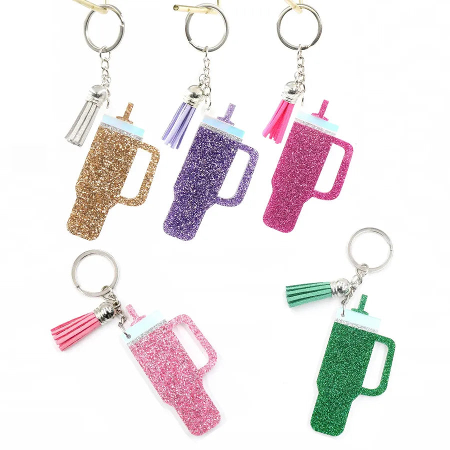 New inspired by tumbling Cup keychain flash acrylic gift for Cup lovers