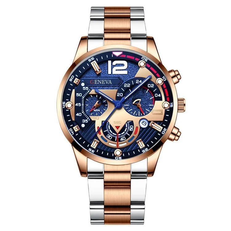 Casual Number Buckle Quartz Men's Watches