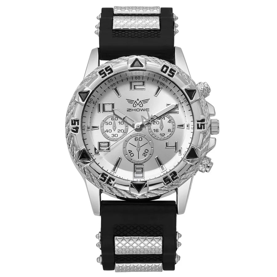Wholesale  Men's Watch casual silicone strap watch Quartz fashion trend men's watch foreign trade hot men's watch