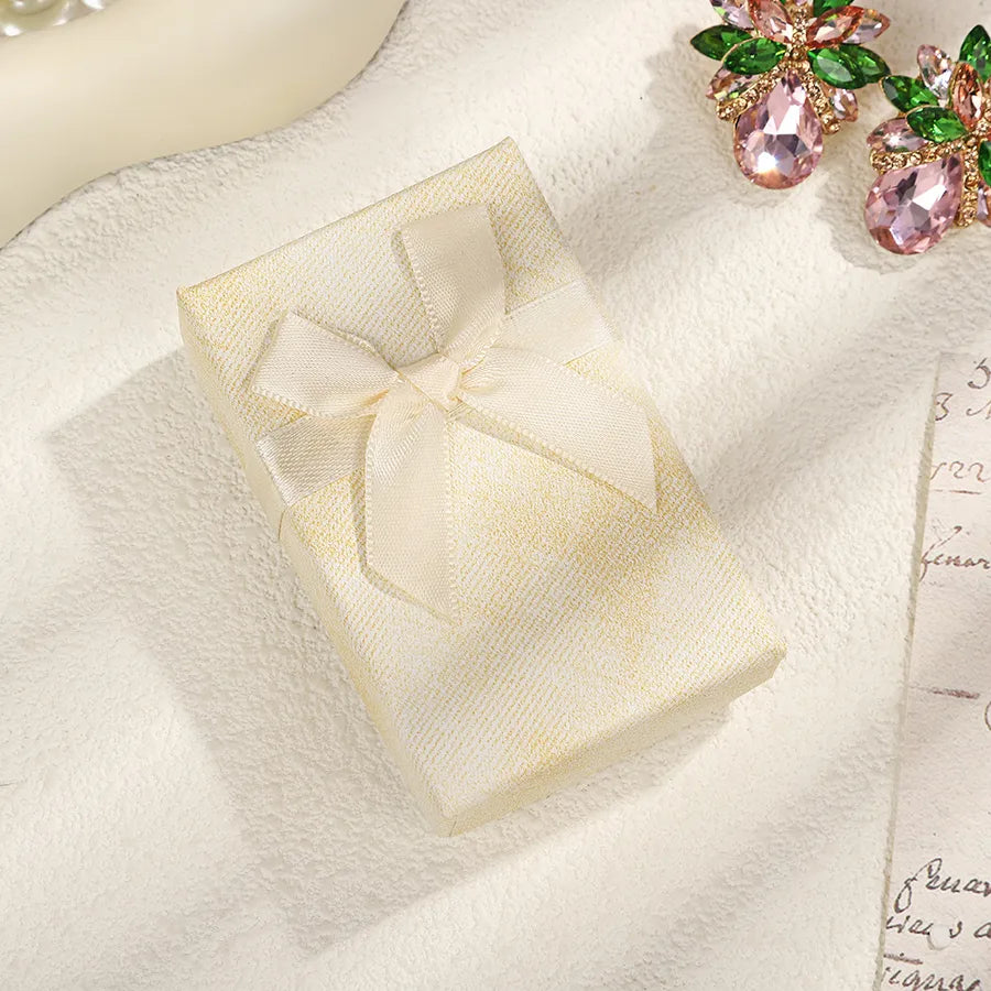 1 Piece Paper Retro Daily Solid Color Jewelry Boxes