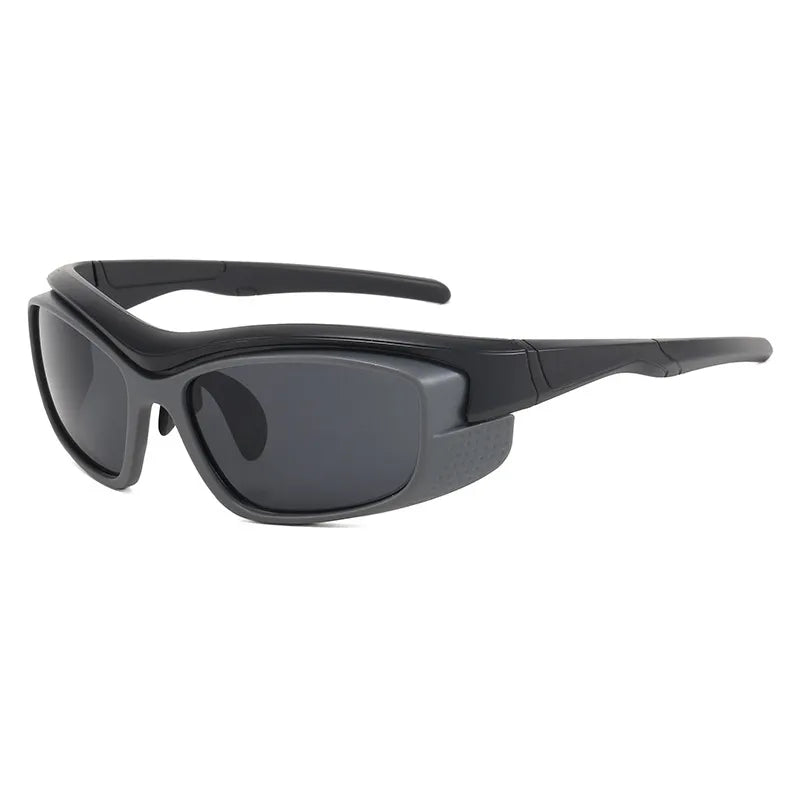 elegant simple style solid color ac square full frame men's sunglasses