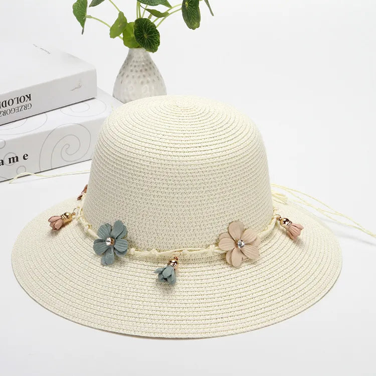 Women's Simple Style Bow Knot Bowknot Flat Eaves Bucket Hat