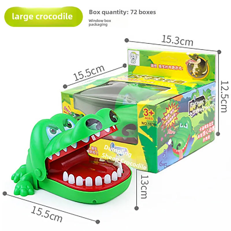 Crocodile toy finger biting mouth shark biting toy children's trick fun TikTok teeth biting hand crocodile