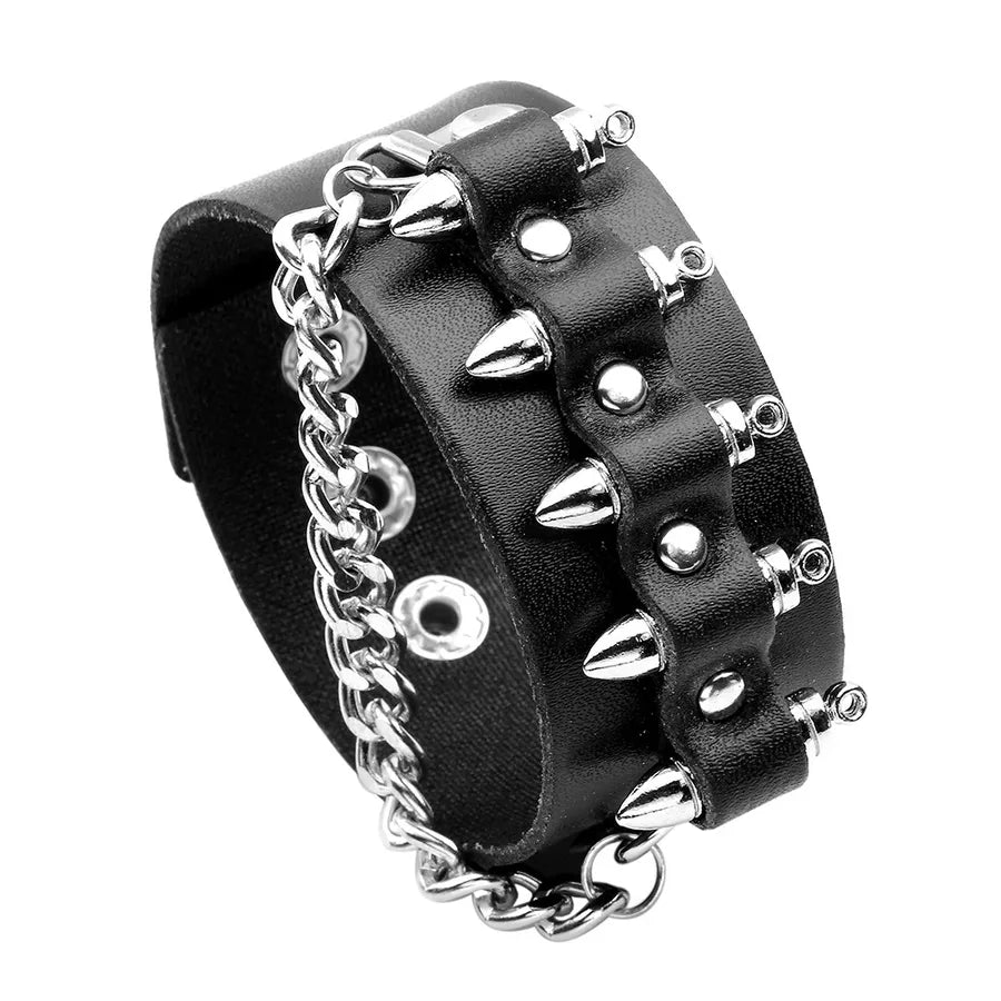 Punk Bracelet Korean Fashion Fashion  Chain Men's Bracelet Personalized Bracelet Penk Bangle