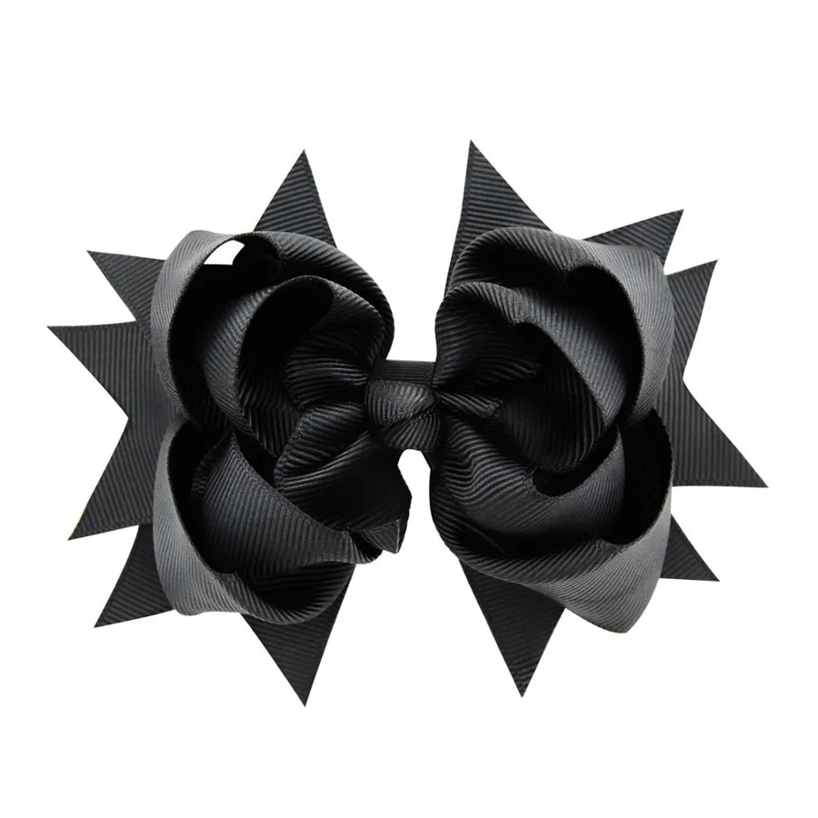 new simple flower fishtail bow hairpin set