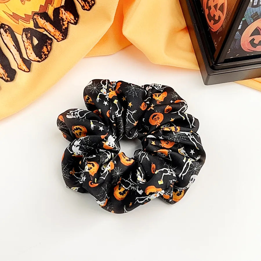 Halloween Pumpkin Skull Large intestine Elastic Hair Ties Festival Atmosphere Retro Classic Head Ropes European Style Design