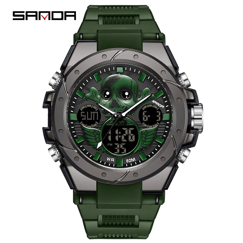 modern style solid color electronic men's watches
