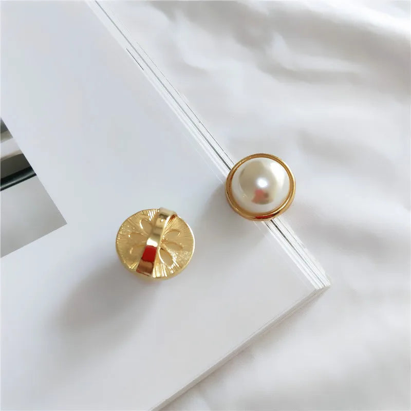 women's fashion geometric water droplets pu alloy rhinestone pearl