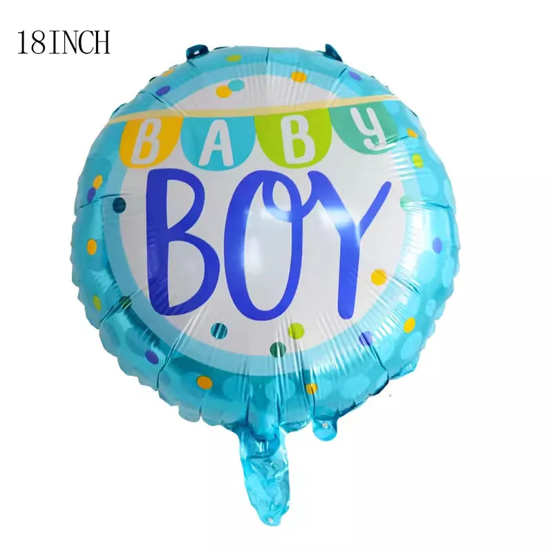 Gender Reveals Party Aluminum Film Ball Gender Male Treasure Female Treasure Bottle Birthday Party Venue Layout Aluminum Film Balloon