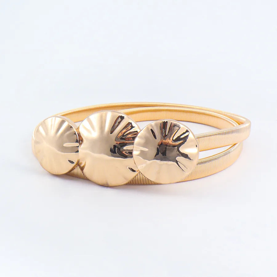 fashion geometric heart shape metal women's chain belts