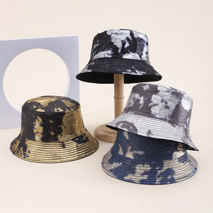 Women's Men's Chinoiserie Casual Commute Tie Dye Wide Eaves Bucket Hat