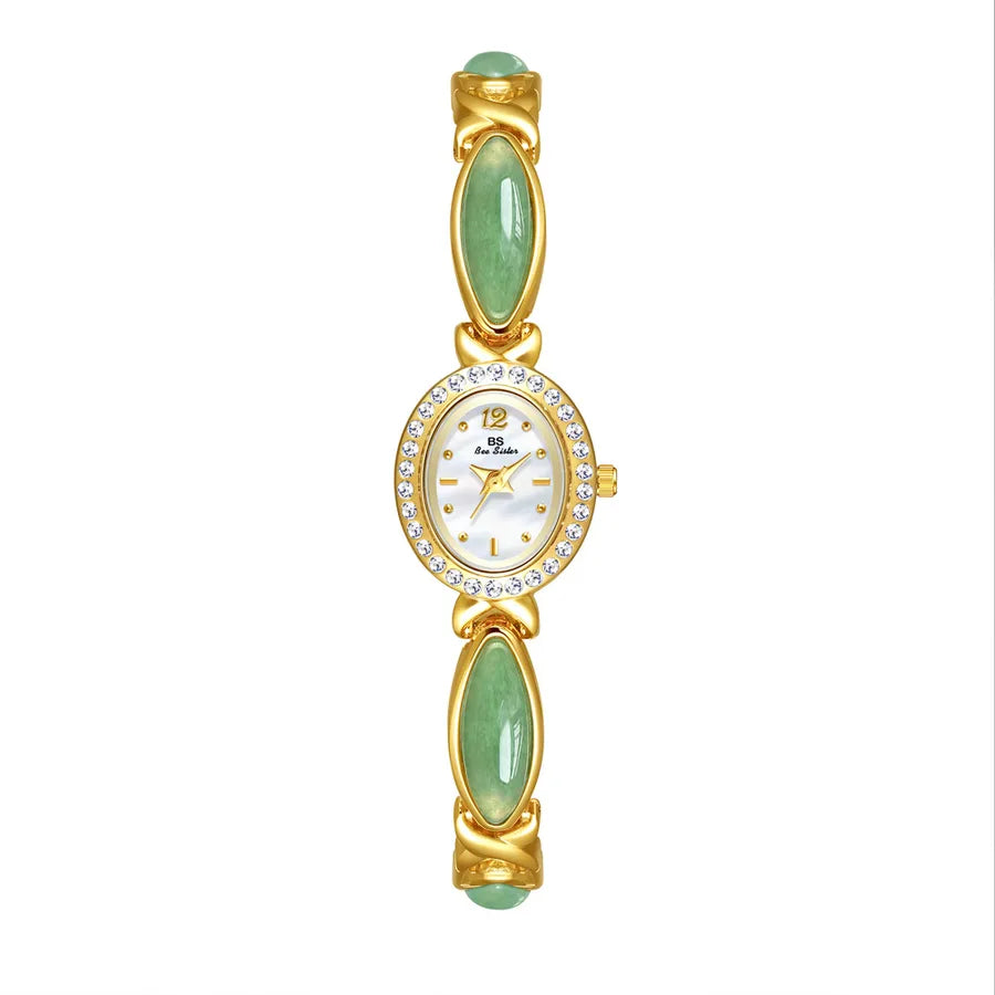 Elegant Classic Style Solid Color Jewelry Buckle Quartz Watch