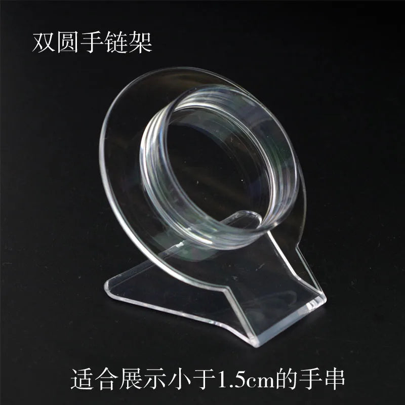 Acrylic Jewelry Display Stand Transparent Bracelet Necklace Holder Nordic Style Integrated Craft PP And Acrylic Material
