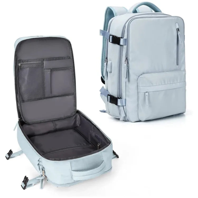 In stock large capacity travel bag wash bag portable storage bag travel wash suit USB backpack storage