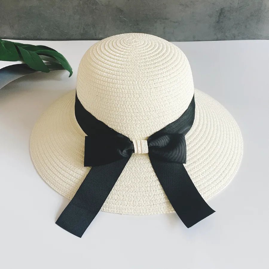 handmade straw hat women outdoor seaside beach sun protection sun hat