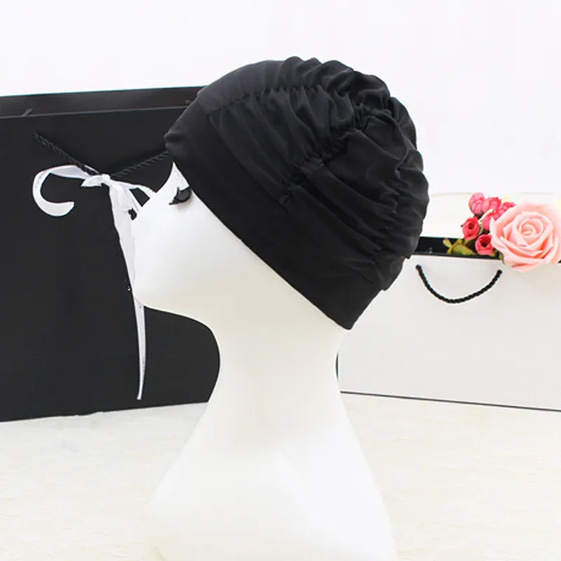 Casual Solid Color Nylon Swimming Cap Swimming Accessories 1 Piece