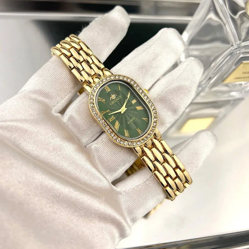 Simple Style Geometric Jewelry Buckle Quartz Women's Watches