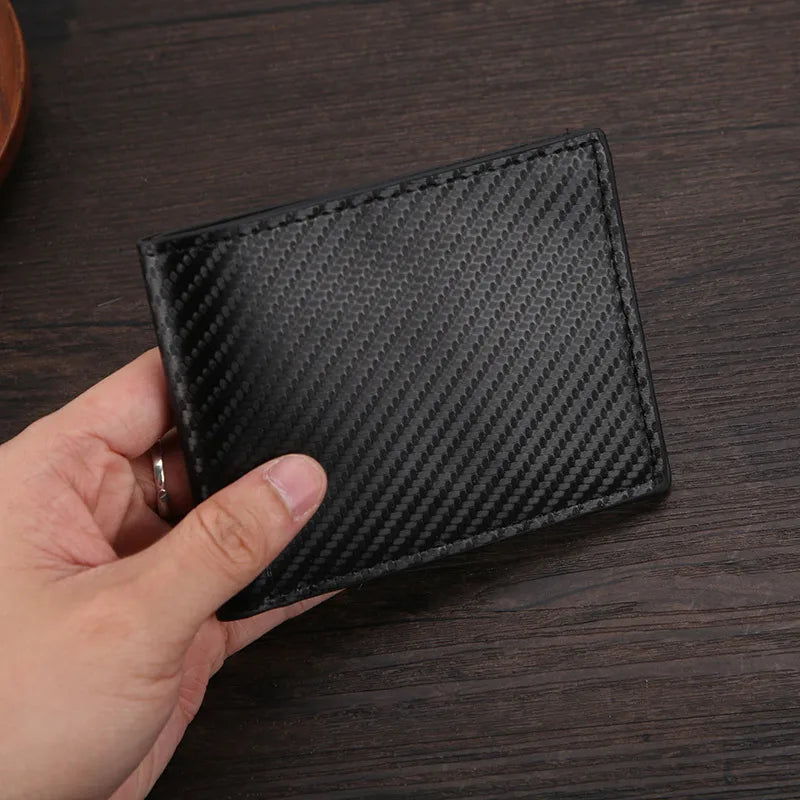 Men's Solid Color Pu Leather Open Small Wallets