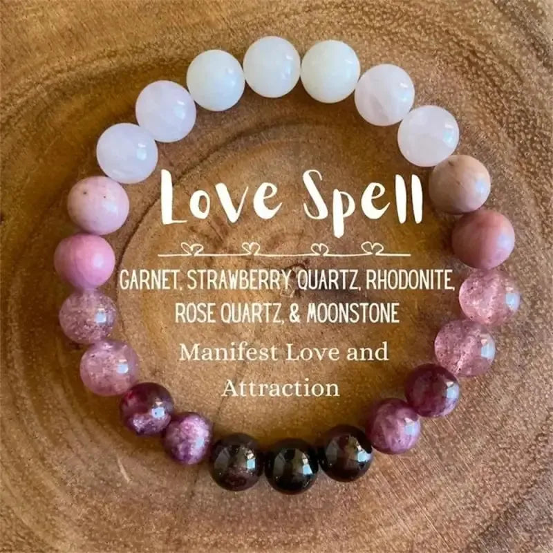 Hot Selling Original Stone Bracelet Women's Natural Stone High-grade Jewelry Amethyst Powder Beaded Bracelet