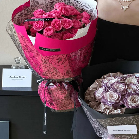 Valentine'S Day Elegant Romantic Rose OPP Date Festival Gift Wrapping Supplies Party Supplies Gift Wrapping Supplies 20 PCS/Package