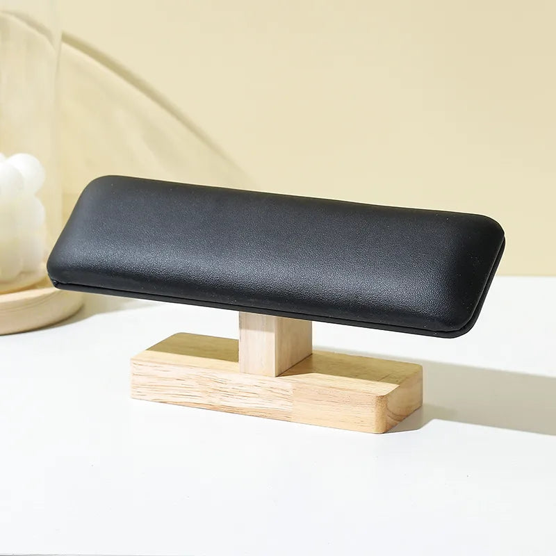 1 Piece Pu Leather solid wood Flannel Nordic Style Simple Style Solid Color Jewelry Display Jewelry Rack