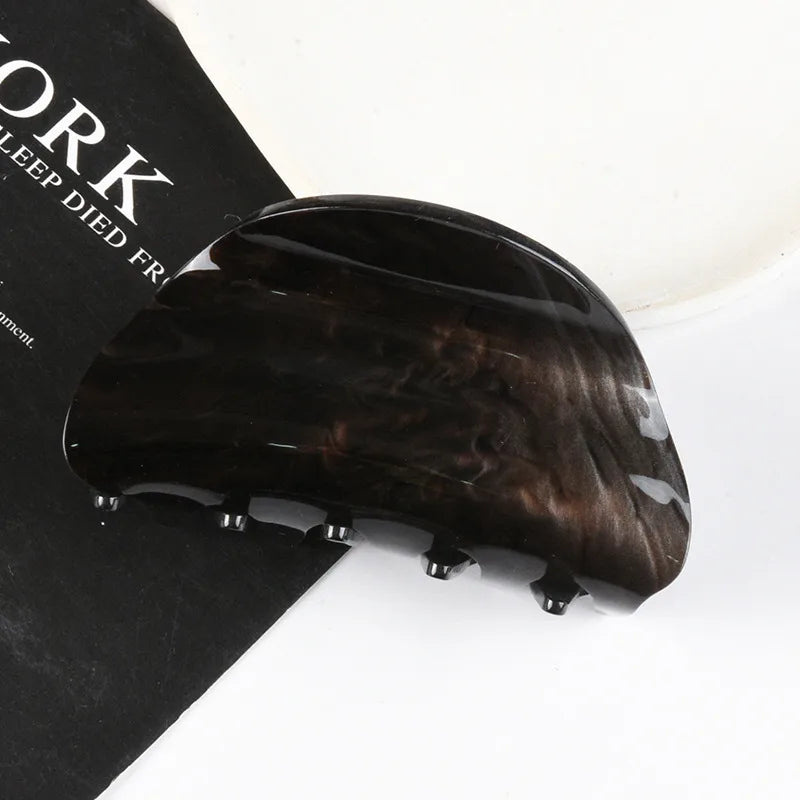 New Style Large Size Acetate Shark Clamp Hair Clip Women Luxury Fashion Hair Accessories Hair Claw For Thick Hair Tail