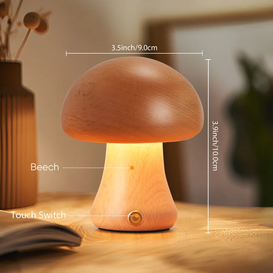 Novelty Mushroom solid wood Lighting Accessories