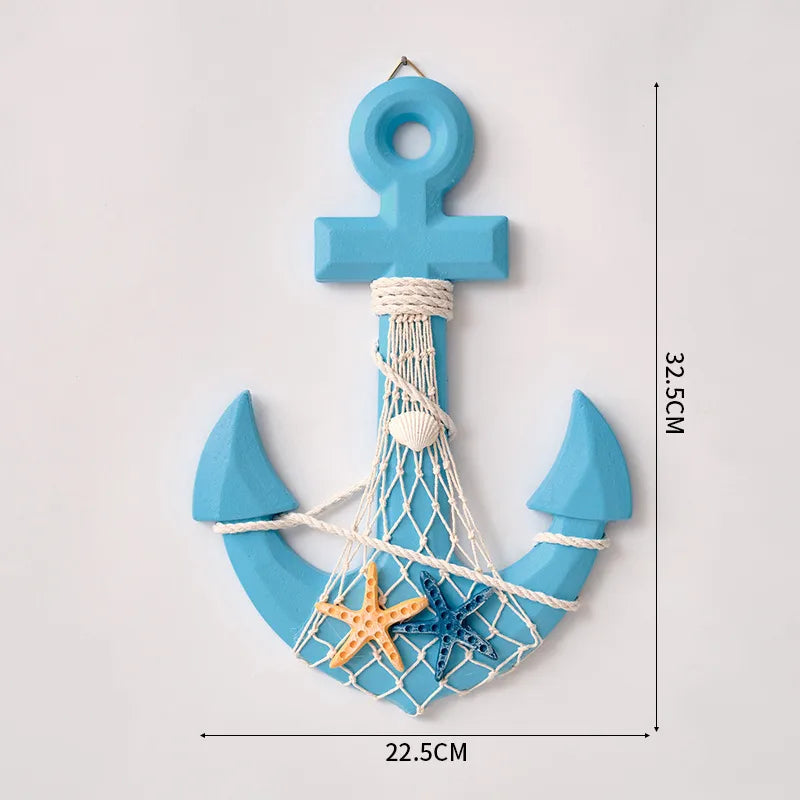 Marine Style Grid Anchor Density plate Resin Iron pendant Wall Art