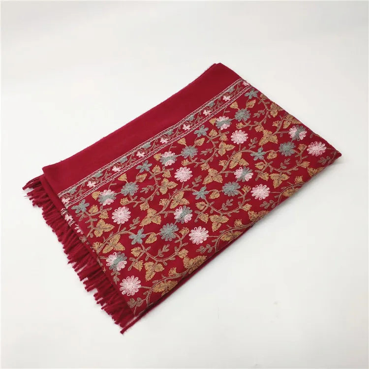Women's Retro Ethnic Style Printing Imitation cashmere Scarf
