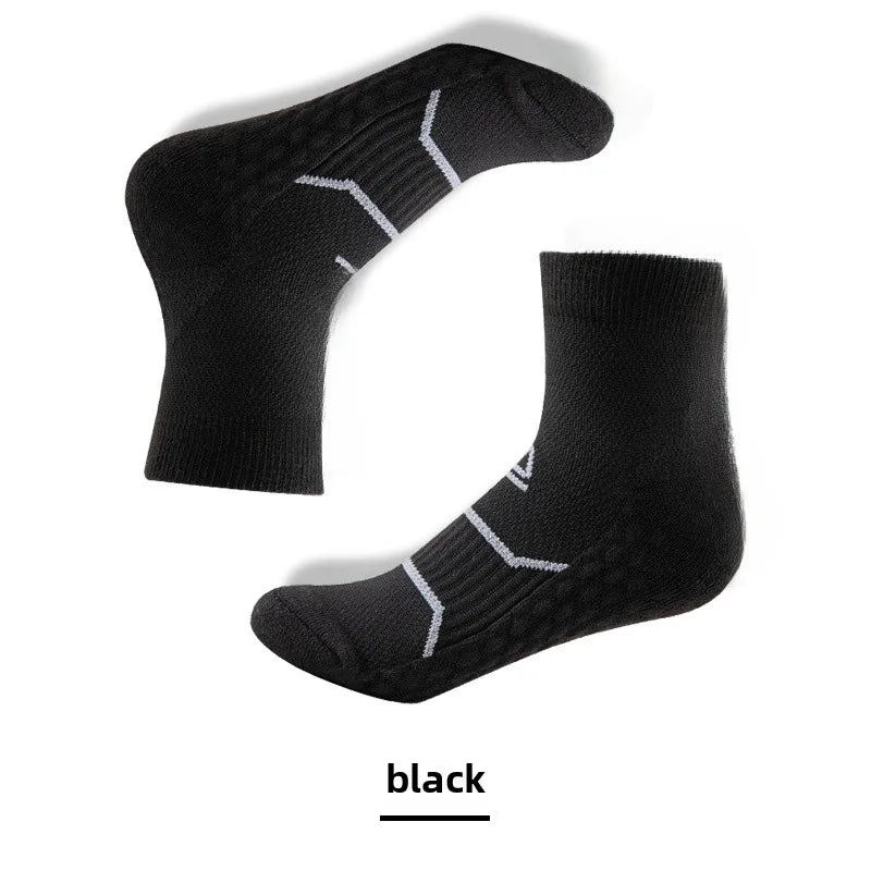Sports Socks Towel Bottom Thickened Winter Professional Running Fitness Massage Bottom Sweat Absorbing Shock-absorbing Outdoor Mountaineering Running Socks