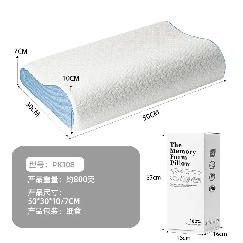 Side Sleeping Pillow Space Memory Foam Memory Pillow Cervical Pillow Core Cervical Pillow Neck Protection Sleep Pillow