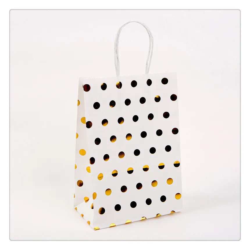 fashion round dots kraft paper daily gift wrapping supplies 1 piece