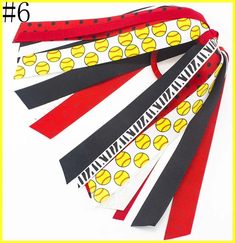 Sports Hair Accessories Football Volleyball Baseball Series Hair Rope Children Girls Cheer Strap