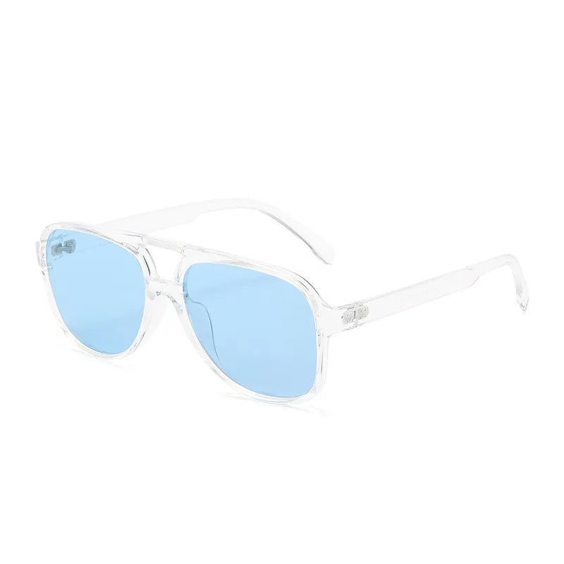 retro solid color ac toad glasses full frame men's sunglasses