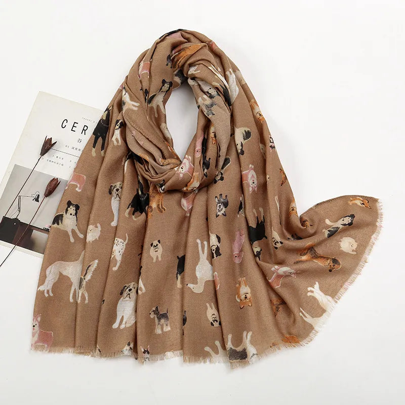Women's Vacation Simple Style Animal Polyester Scarf